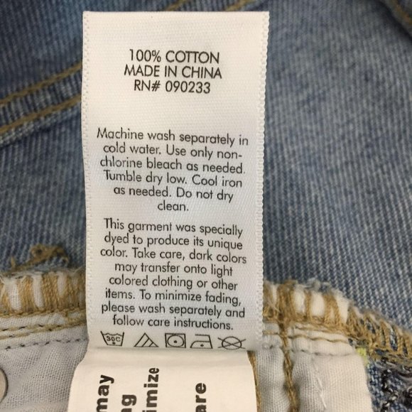 Bullhead Denim Co Low Rise Jean Shorts Womens Size 3 Embroidered Aztec - Picture 8 of 8